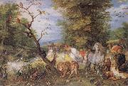 Jan Brueghel The Elder The Animals entering the Ark Sweden oil painting artist
